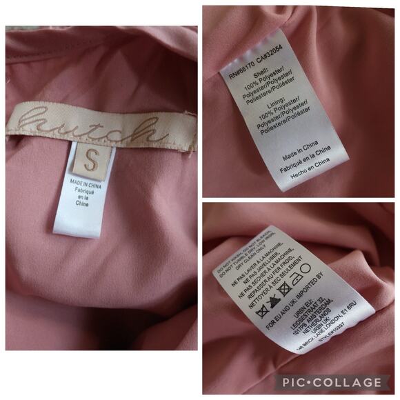 Anthropologie Hutch Fringed Chevron Shift Dress in Rose Size S - Picture 8 of 13